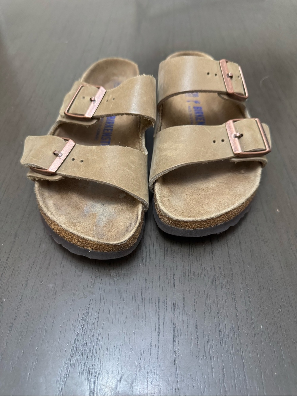 Birkenstock Arizona Suede Leather Soft Footbed Unisex SandalsSizes eu38 L7 M5